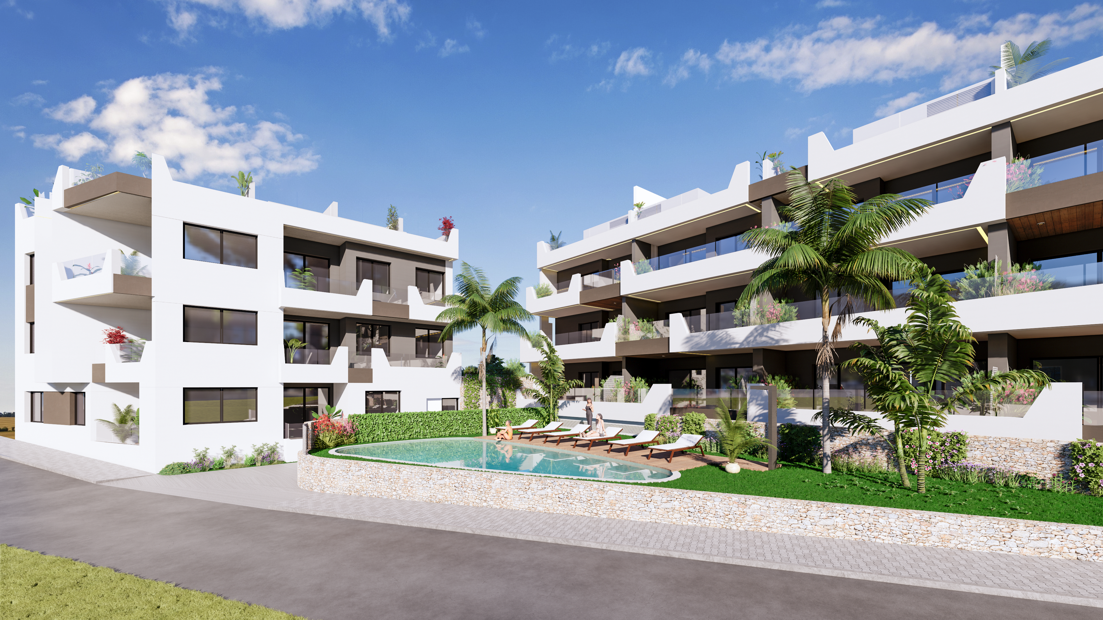 NEW 3B APARTMENTS WITH MOUNTAIN VIEWS IN HEART OF BENIJOFAR