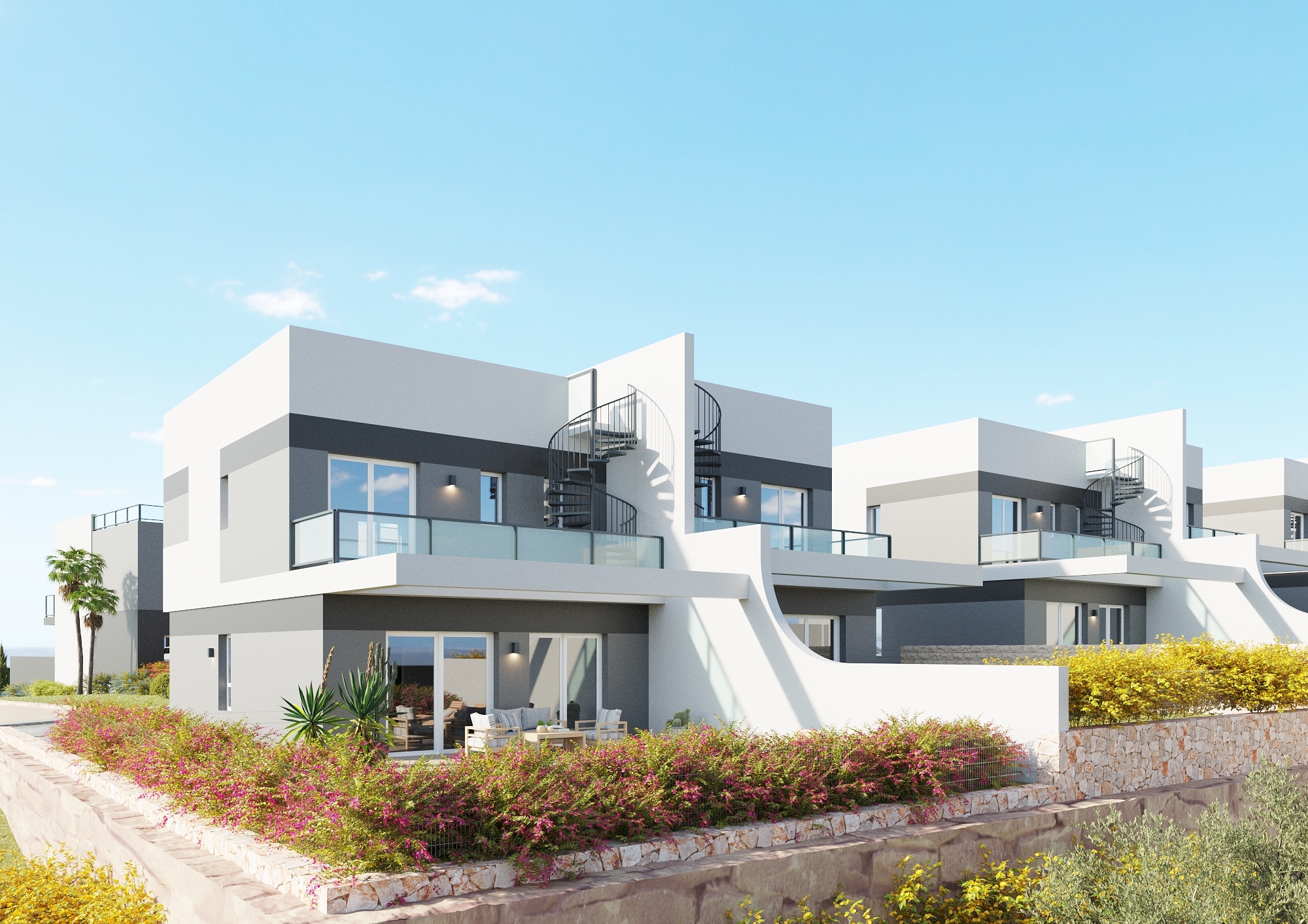 SPACIOUS LUXURY 4B DETACHED & SEMI-DETACHED VILLAS IN FINESTRAT