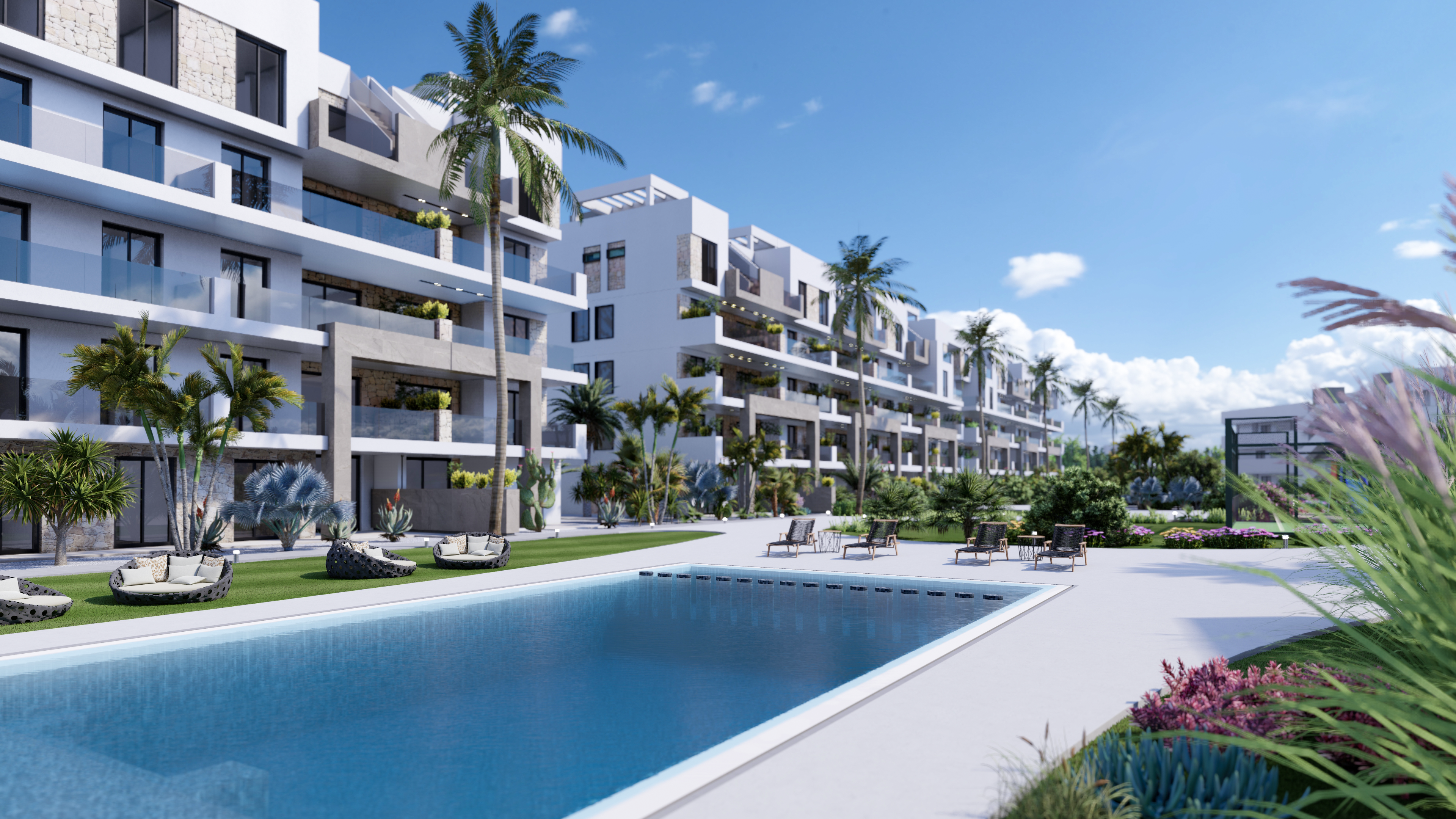 NEW & MODERN 3-BED APARTMENTS WITH ON-SITE SPA AT EL RASO