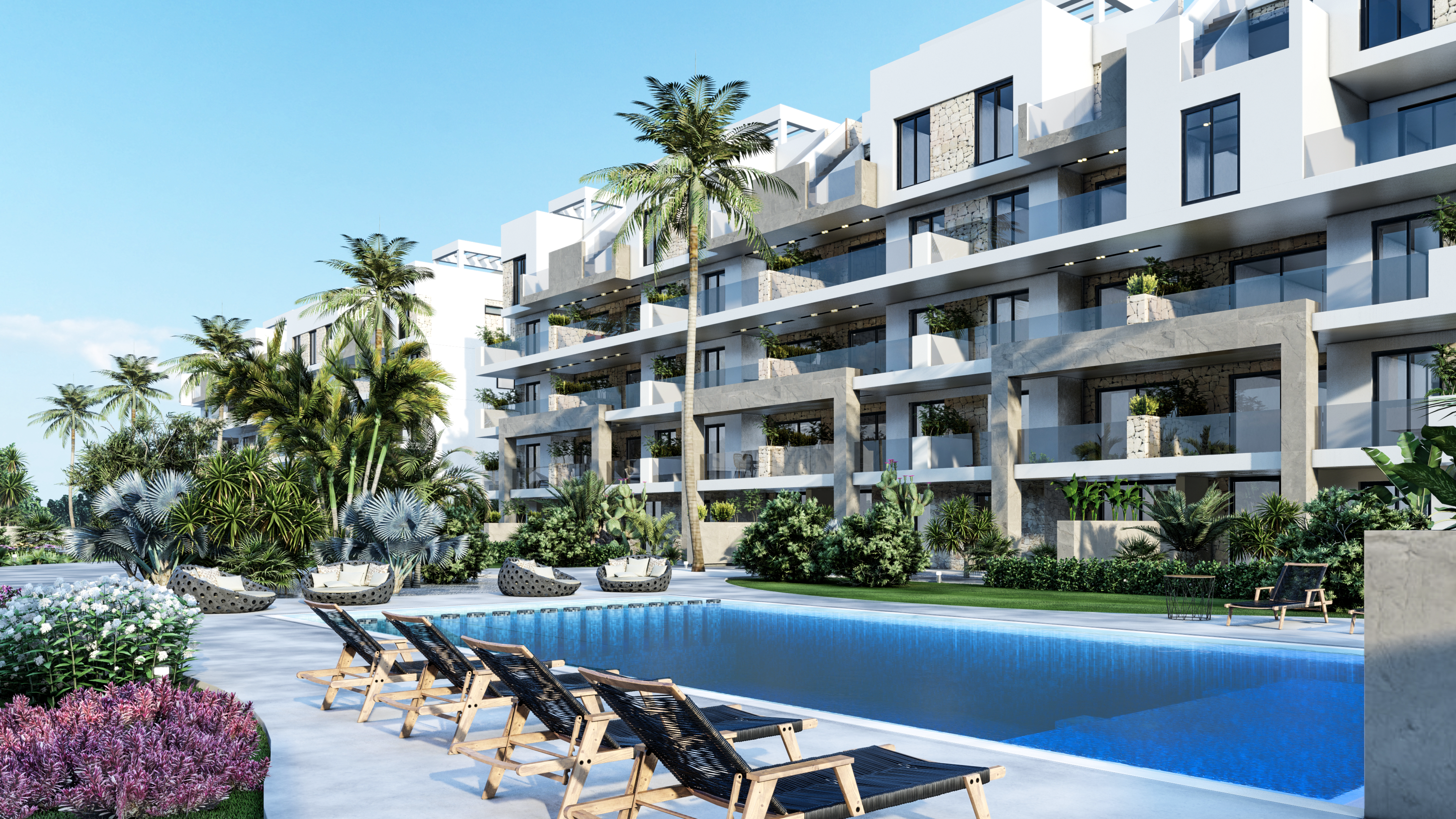 NEW & MODERN 3-BED APARTMENTS WITH ON-SITE SPA AT EL RASO