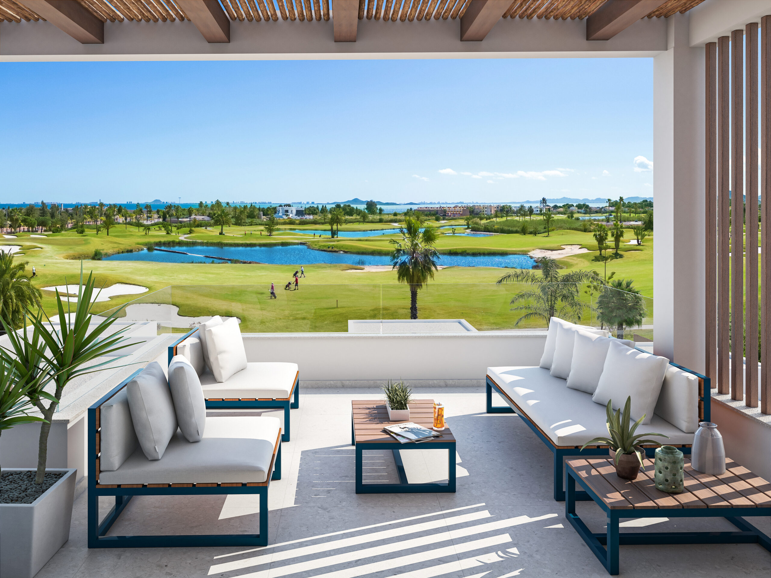 MODERN 3-BED SEA-VIEW PENTHOUSE AT LA SERENA GOLF, MAR MENOR