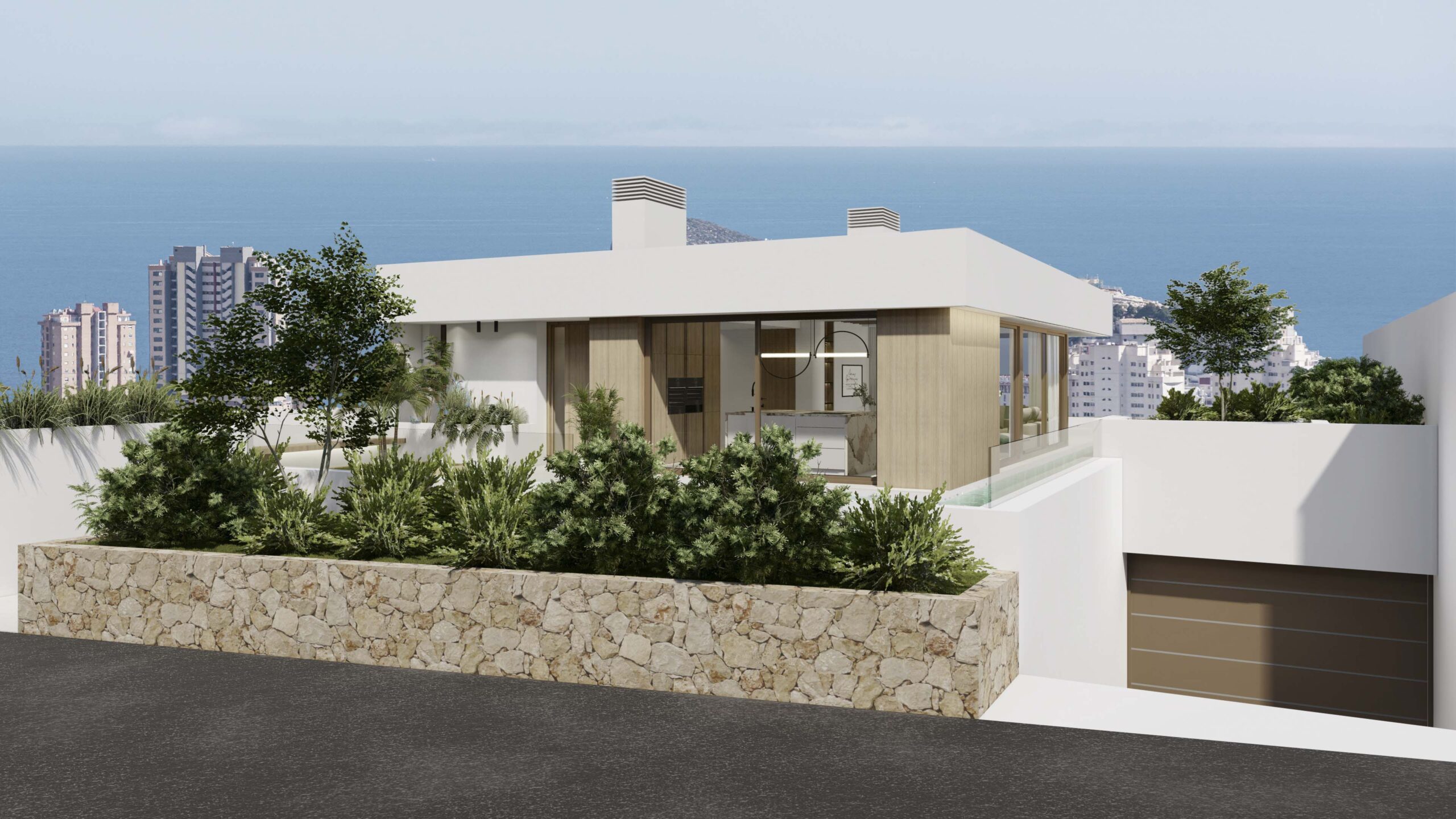 CONTEMPORARY 3-BED LUXURY HILLSIDE VILLA WITH SEA VIEWS