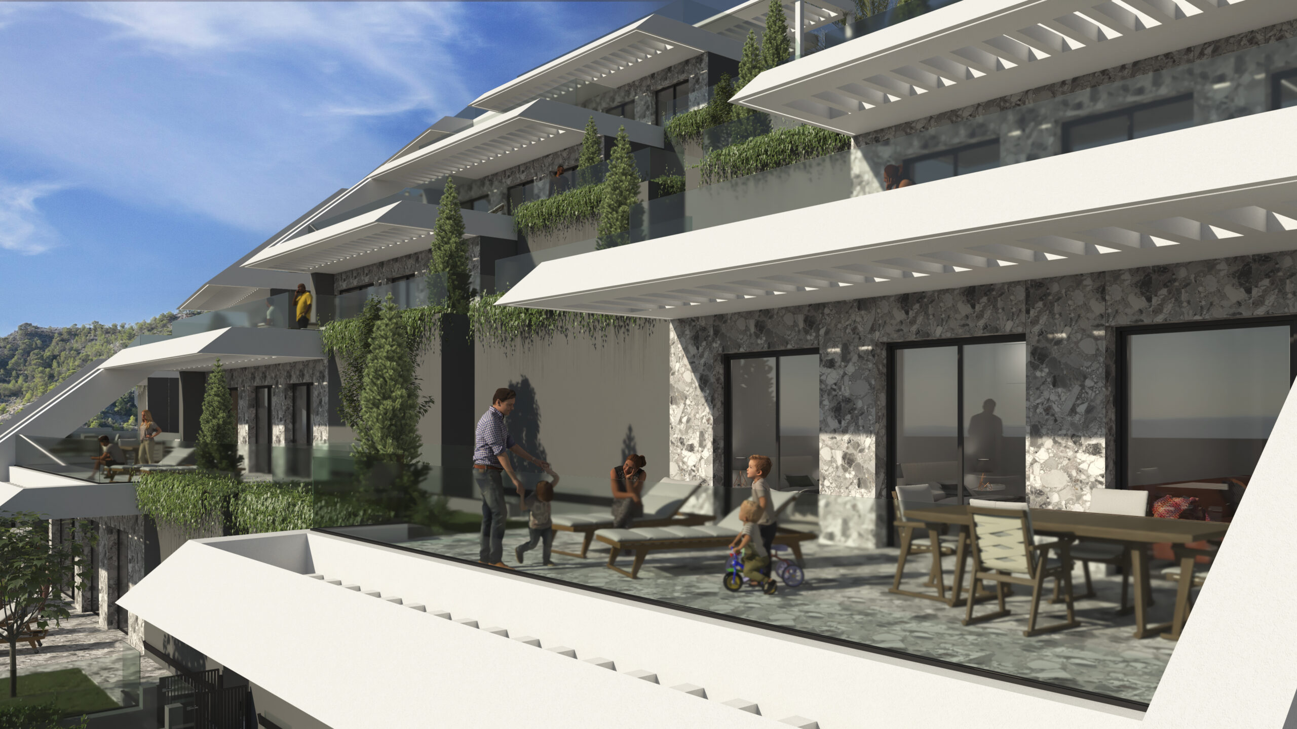 DELUXE HILLSIDE BUNGALOWS & PENTHOUSES WITH SEA VIEWS