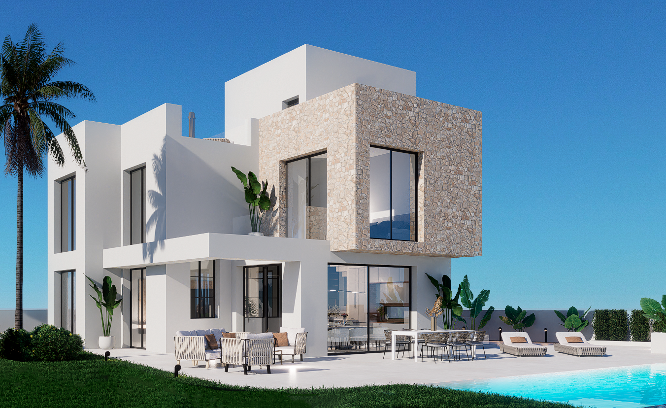 LUXURY 4-BED MODERN VILLA WITH POOL & OPTIONAL LIFT