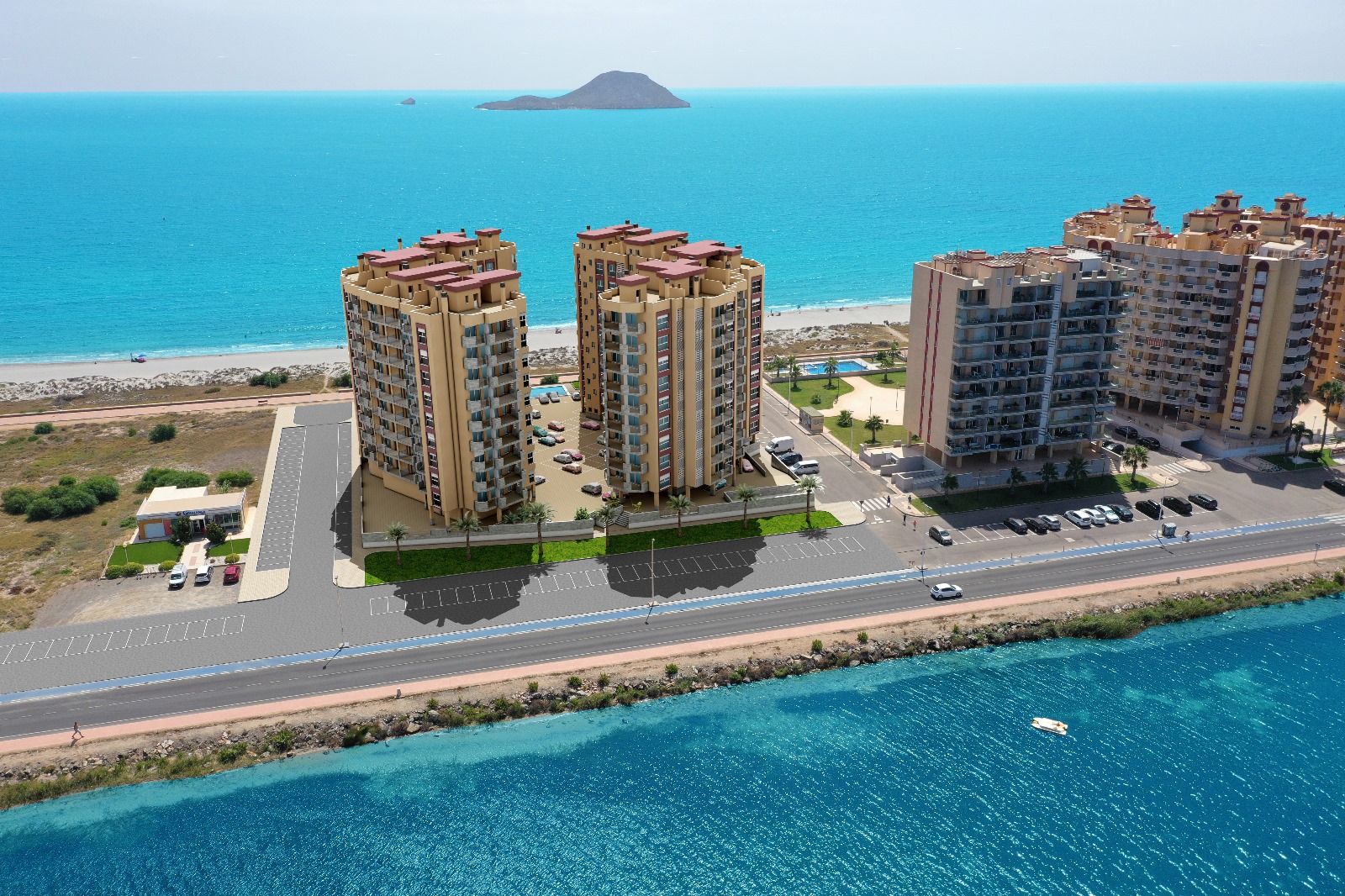 SOUTH-FACING LUXURY 2-BED BEACH APARTMENTS ON LA MANGA