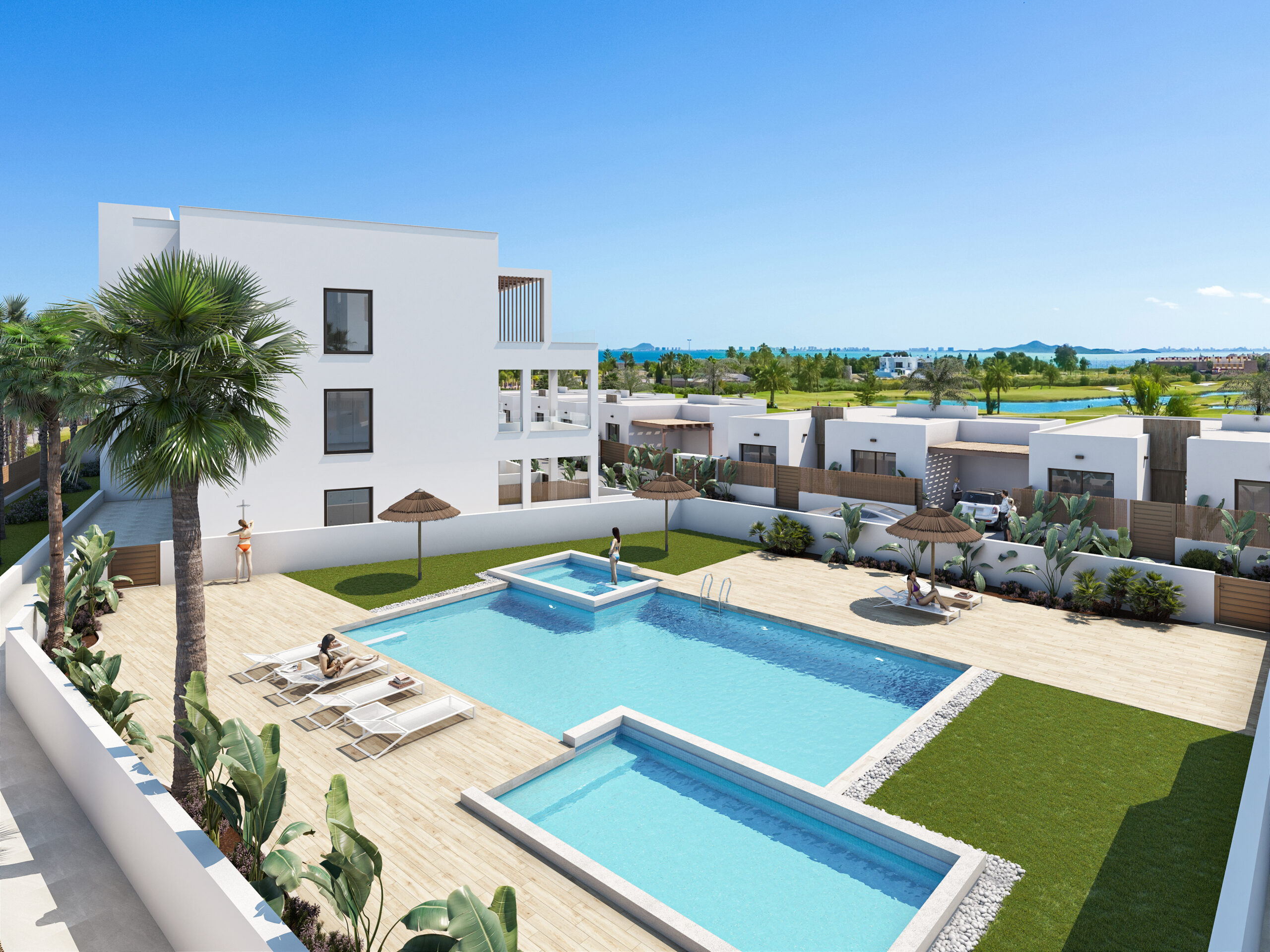 MODERN 3-BED SEA-VIEW PENTHOUSE AT LA SERENA GOLF, MAR MENOR