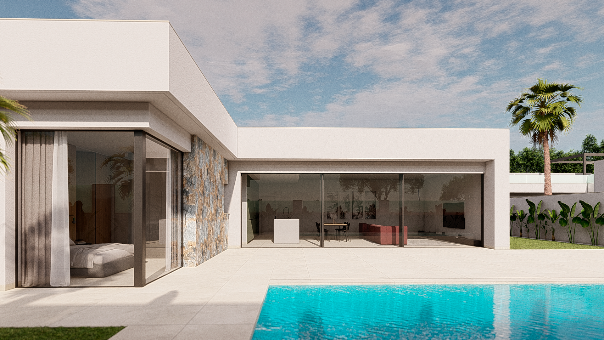 LUXURY 3-BED SINGLE-STOREY POOL VILLAS OVERLOOKING GOLF COURSE