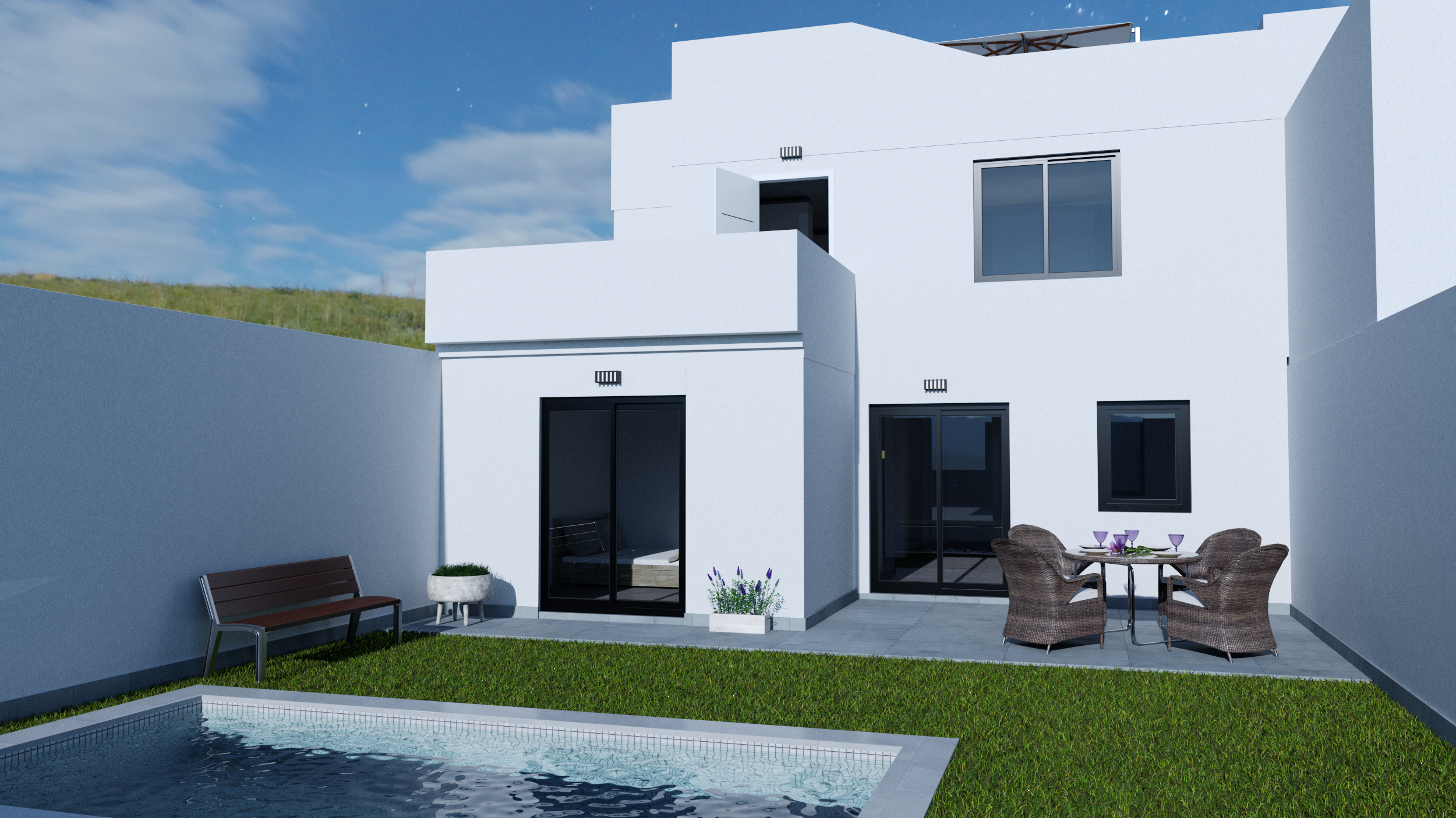 BRAND-NEW 4-BED TOWNHOUSE WITH POOL, SOLARIUM & GARAGE