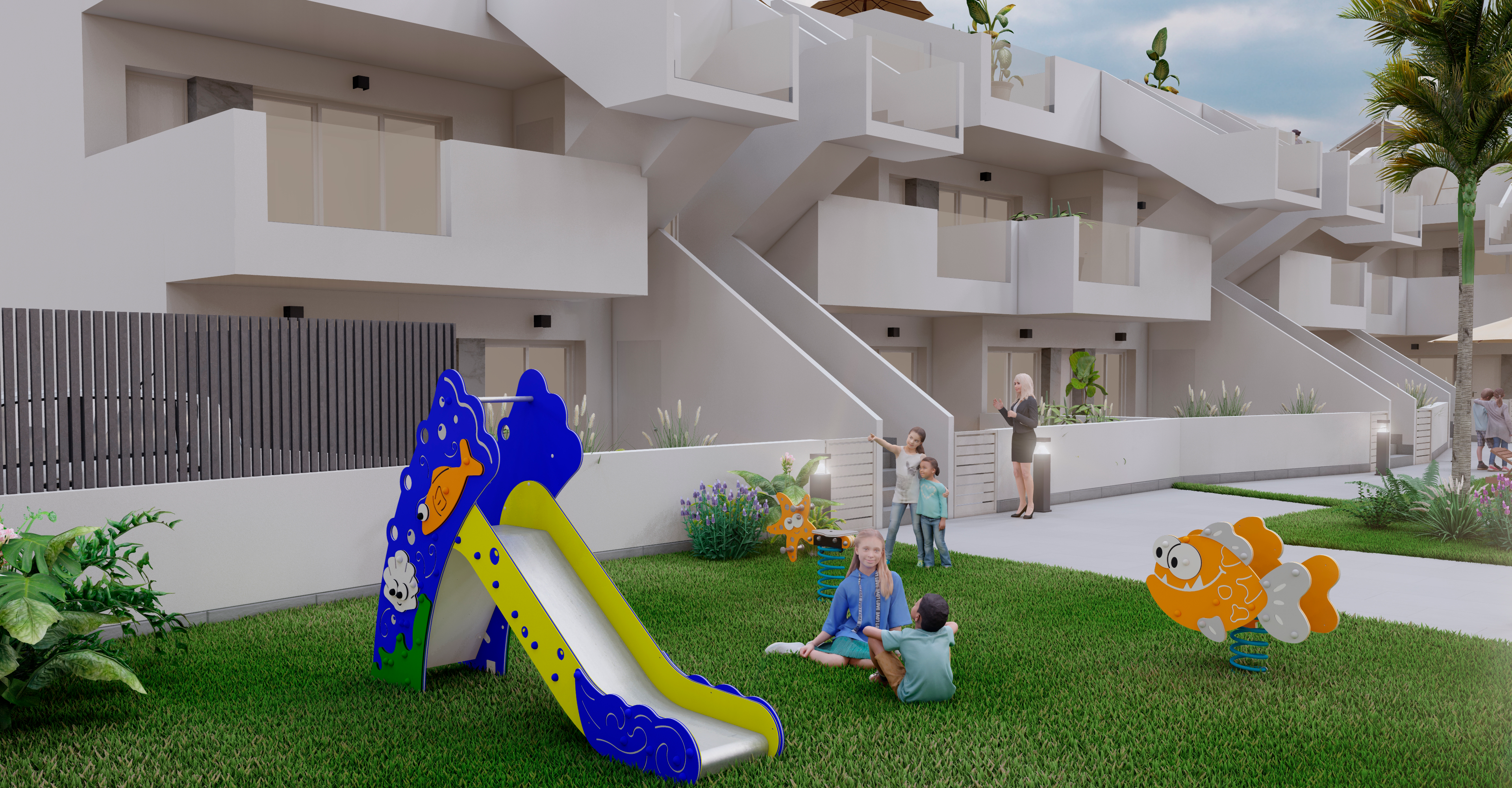 MODERN GROUND-FLOOR BUNGALOWS & DUPLEXES WITH SOLARIA IN ROLDAN