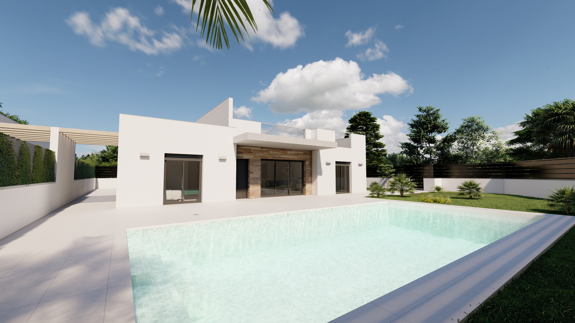 SINGLE-STOREY 4-BED VILLA WITH SOLARIUM ON EL ALBA RESORT