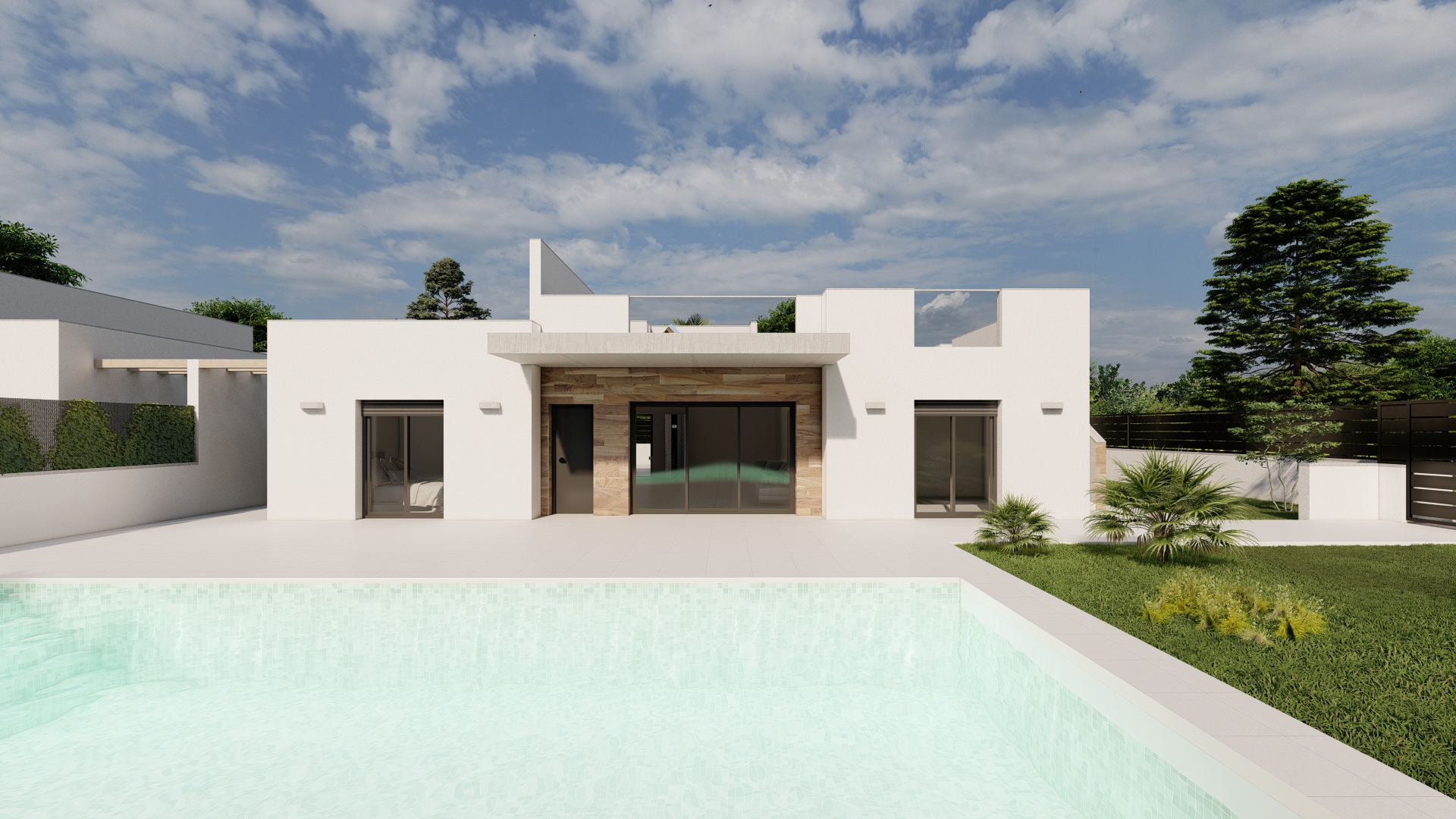 SINGLE-STOREY 4-BED VILLA WITH SOLARIUM ON EL ALBA RESORT