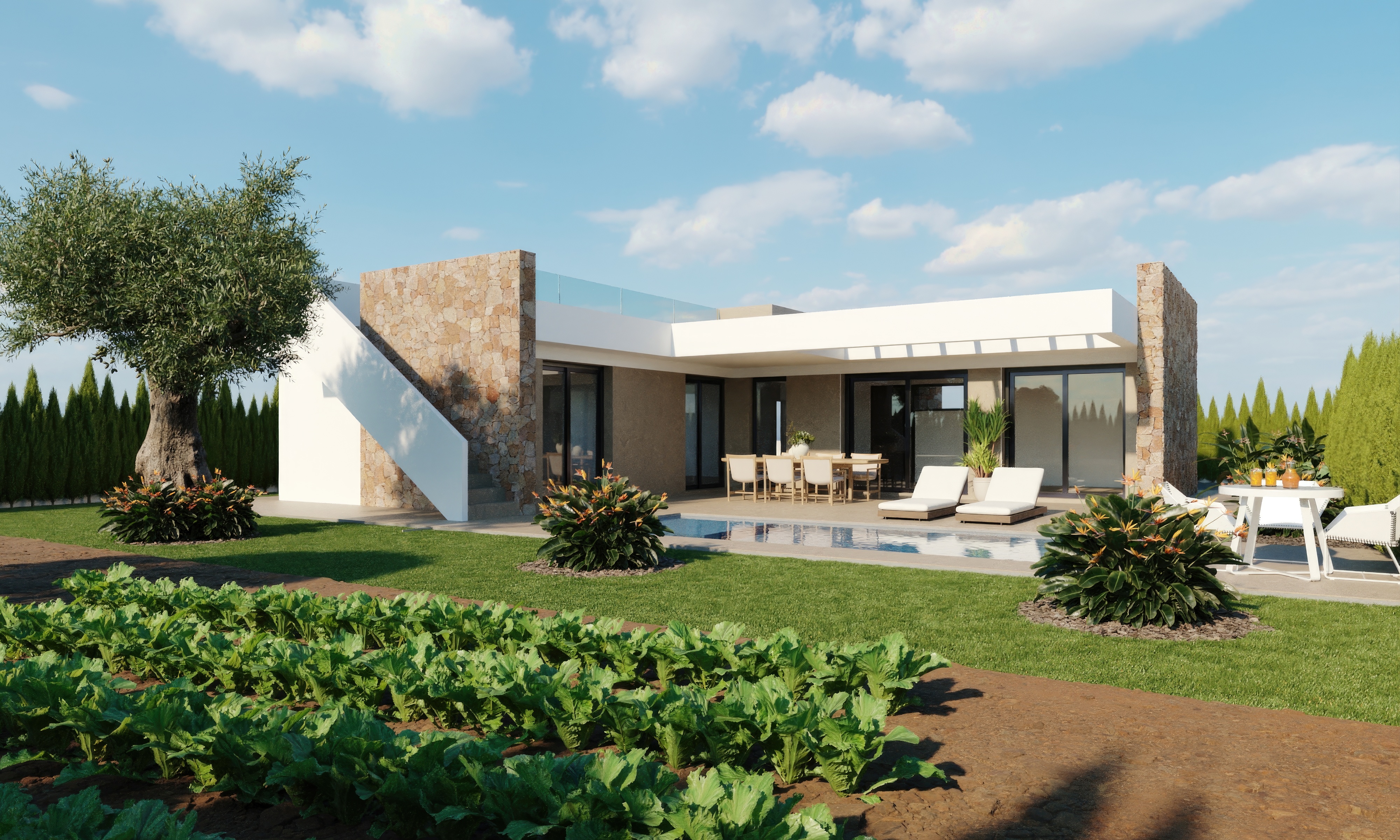 WONDERFUL 3-BED GOLF VILLA WITH POOL & SOLARIUM ON HUGE PLOT