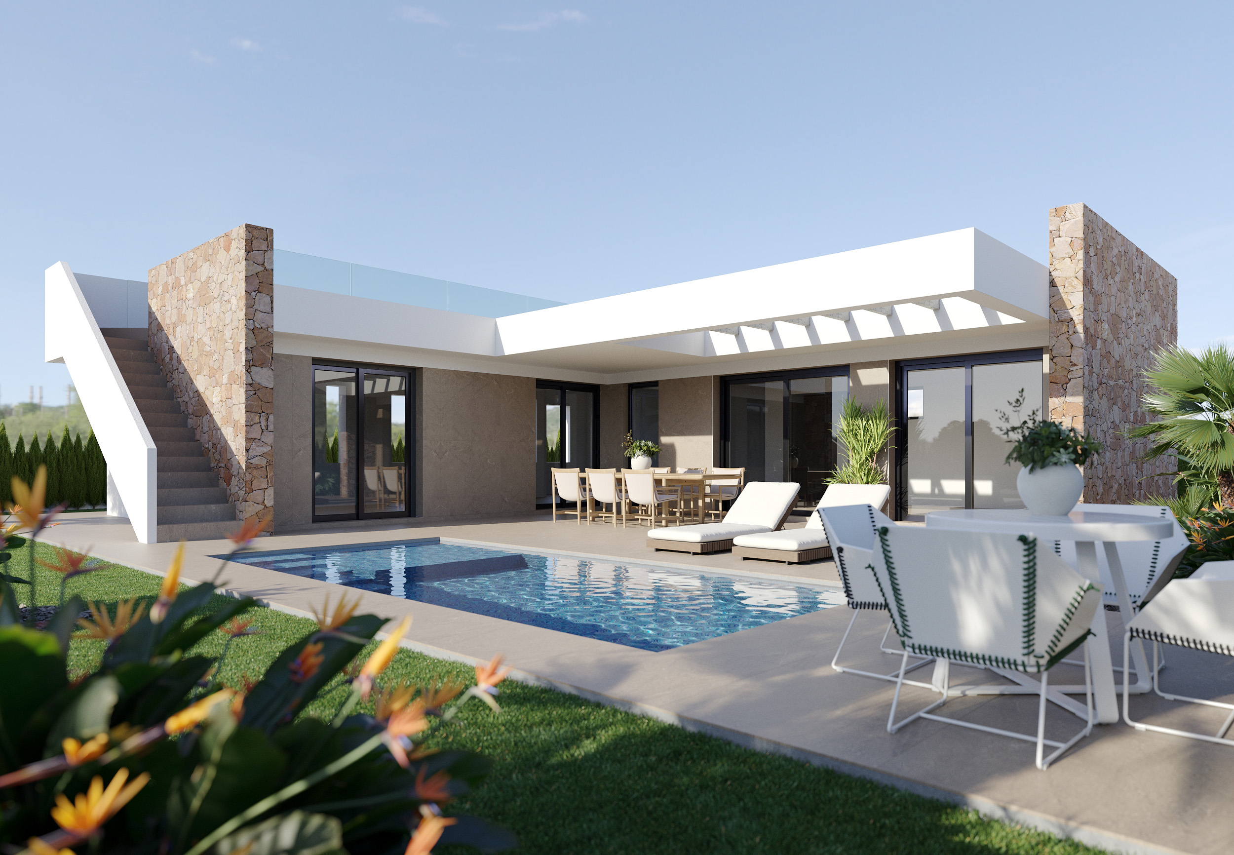 WONDERFUL 3-BED GOLF VILLA WITH POOL & SOLARIUM ON HUGE PLOT