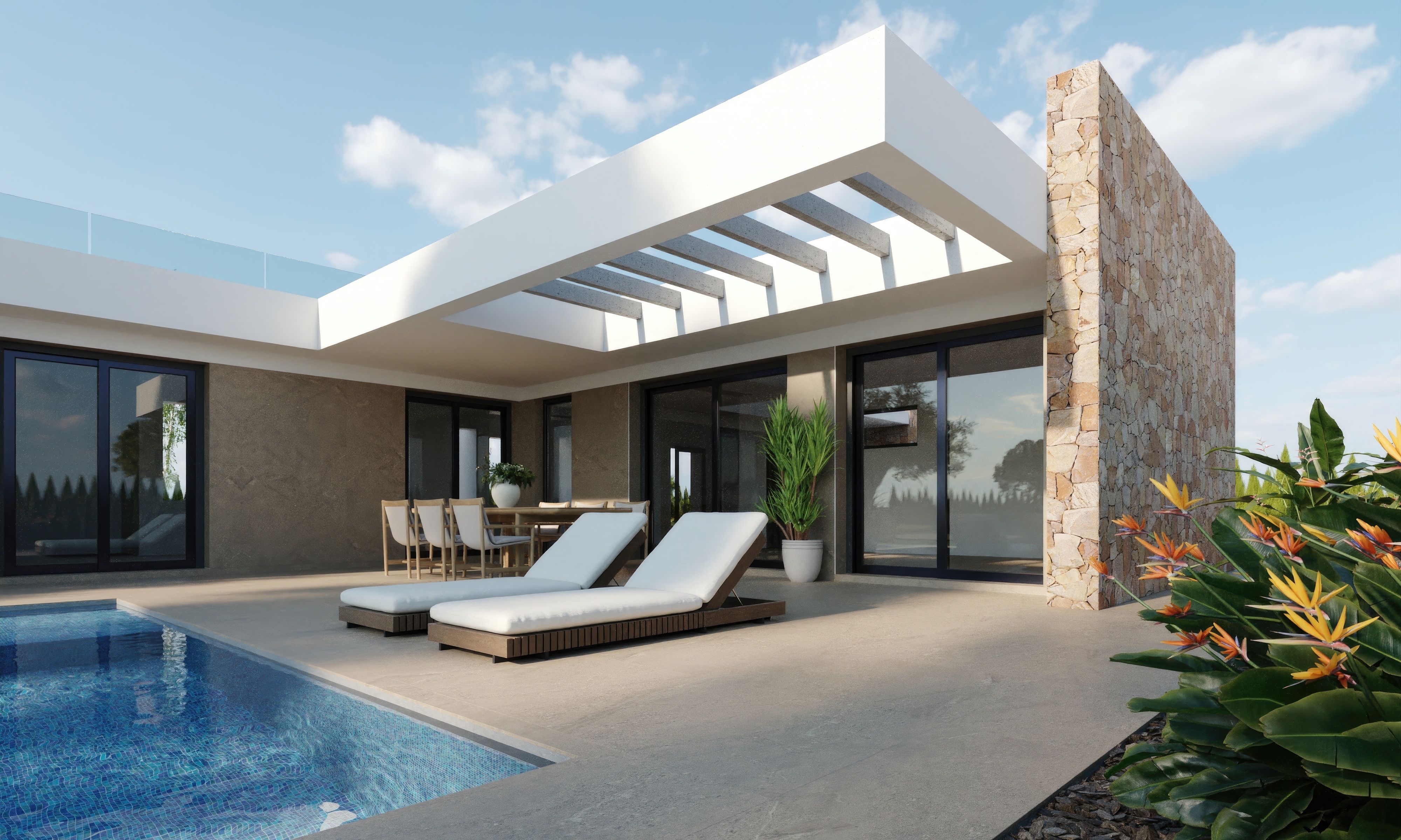 WONDERFUL 3-BED GOLF VILLA WITH POOL & SOLARIUM ON HUGE PLOT
