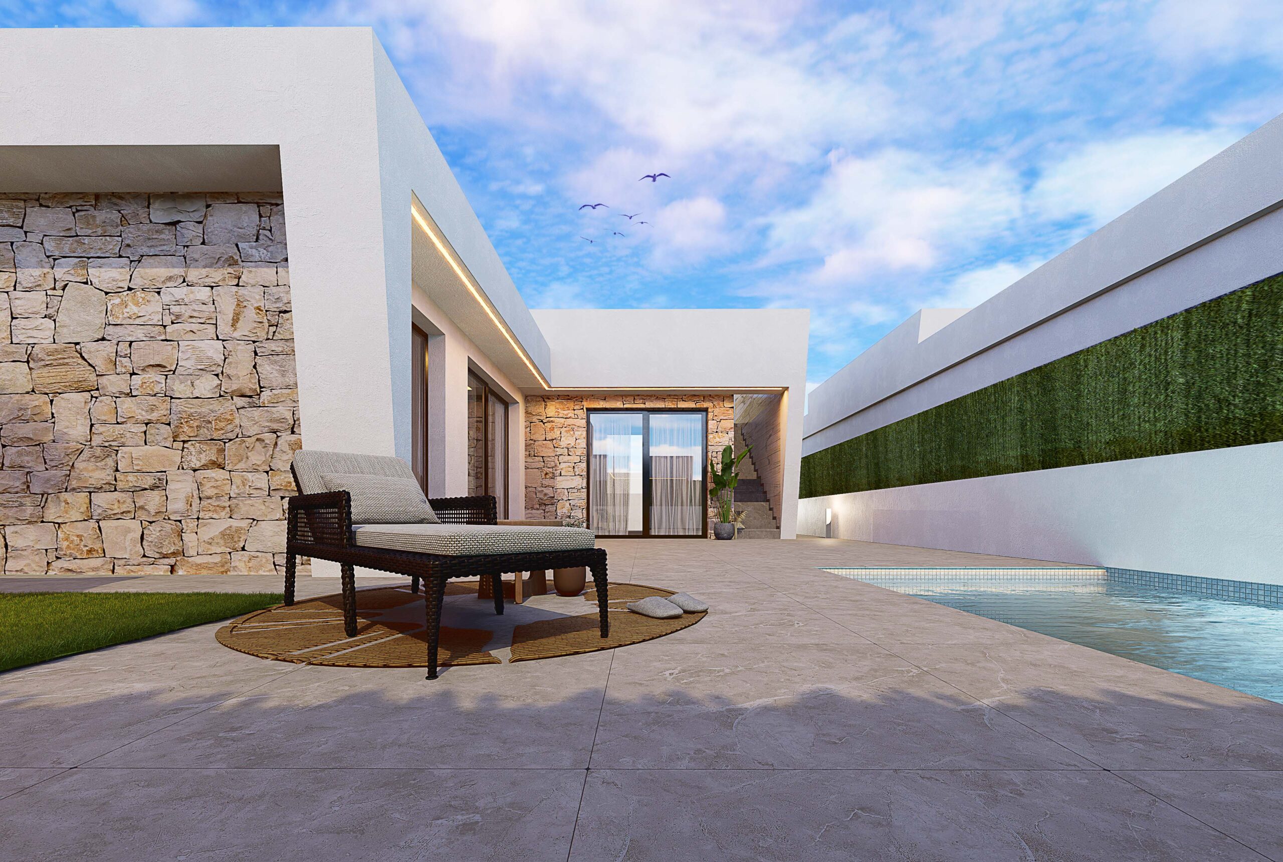 AMAZING 3 BED VILLA WITH POOL, SOLARIUM & MOUNTAIN VIEWS