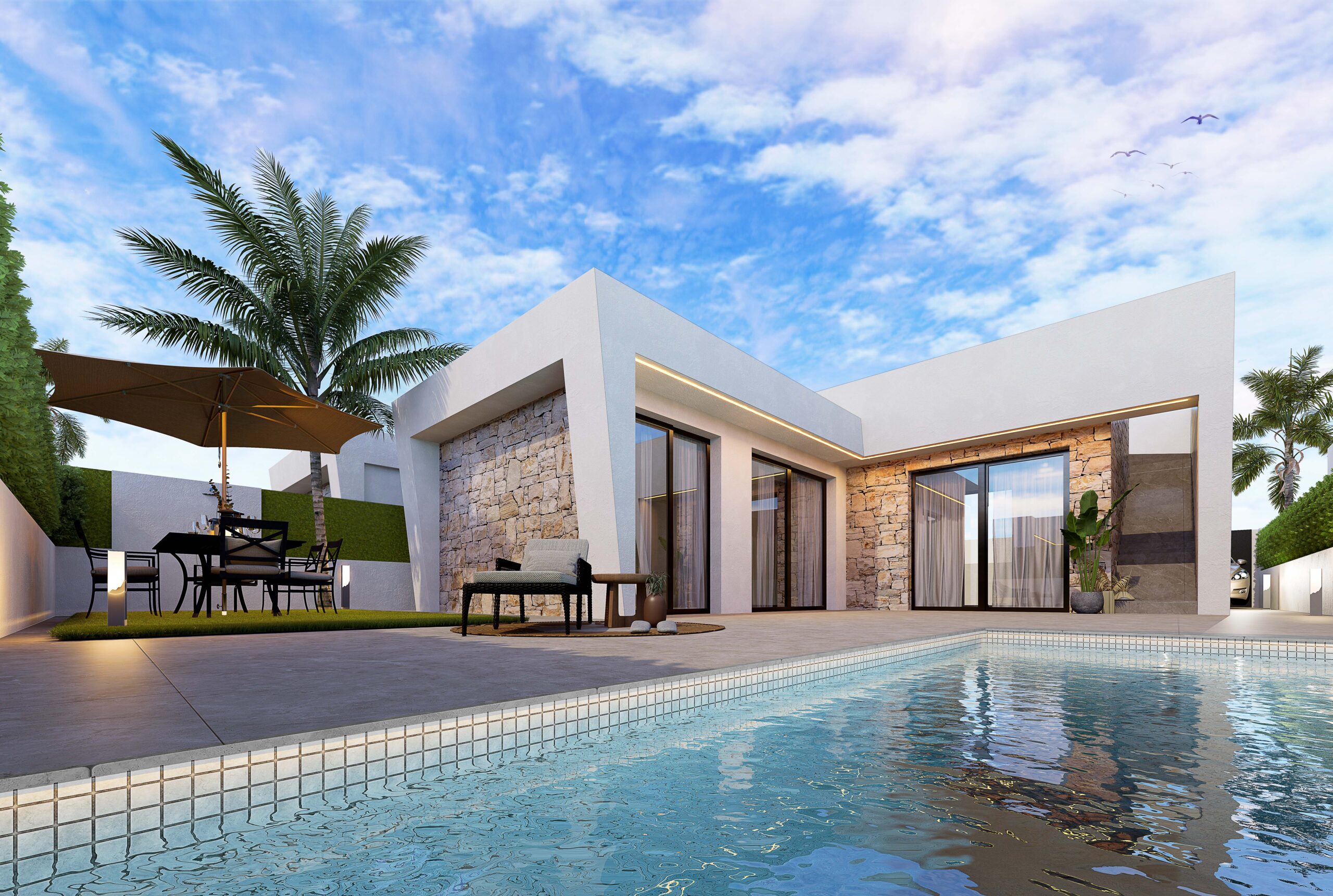 AMAZING 3 BED VILLA WITH POOL, SOLARIUM & MOUNTAIN VIEWS