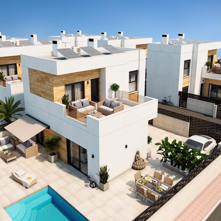 VERY PRIVATE 3 BED DETACHED VILLA WITH POOL IN QUESADA