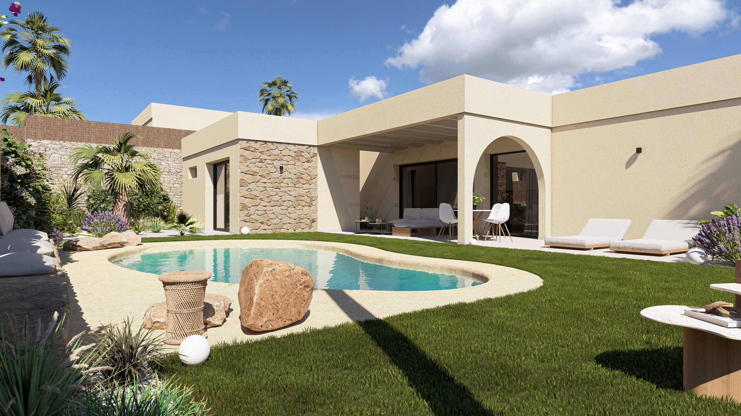 NEW PHASE! SPACIOUS 2-BED ECO-FRIENDLY TRADITIONAL-STYLE VILLA