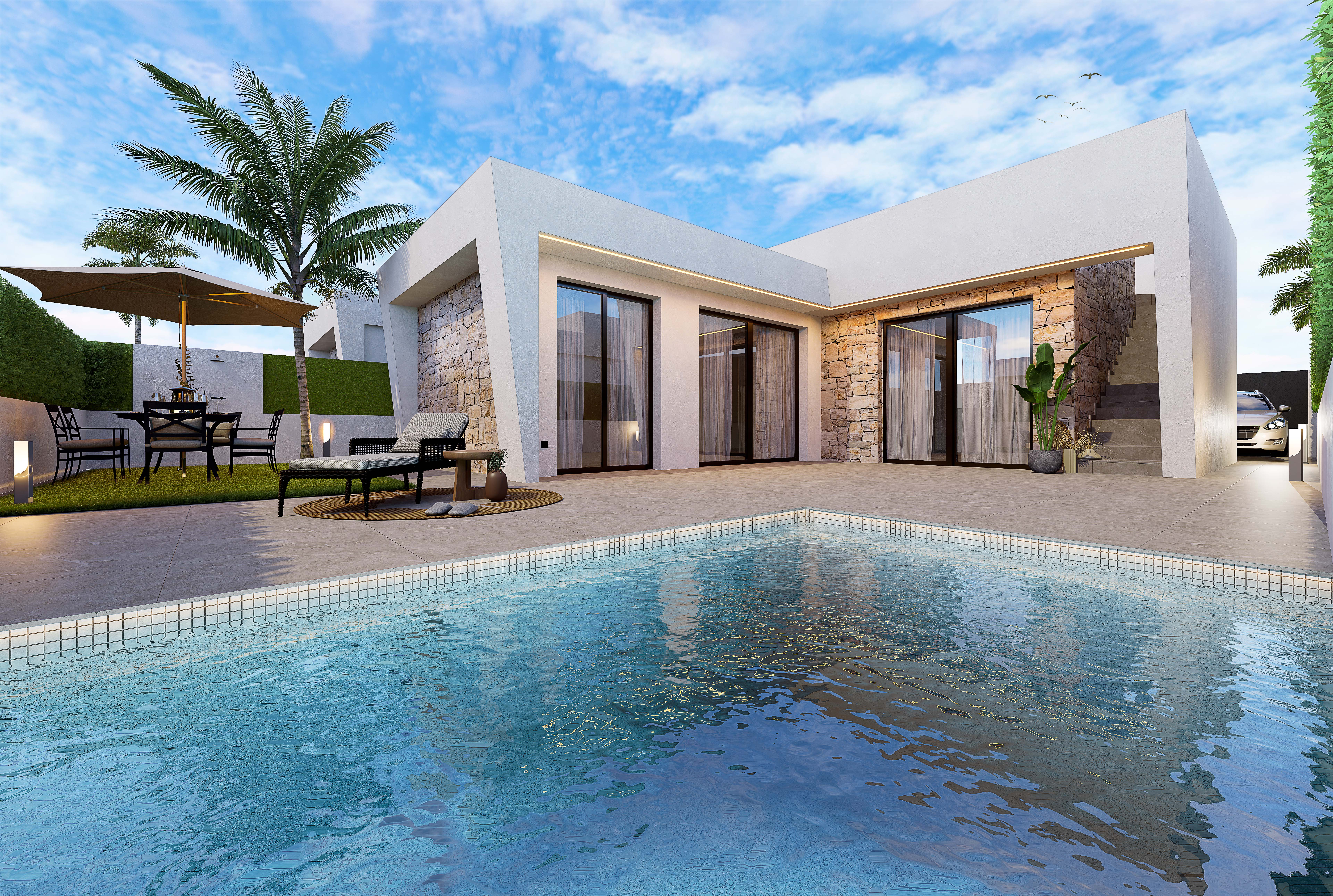 MODERN PRIVATE 3-BED VILLA WITH POOL & SOLARIUM