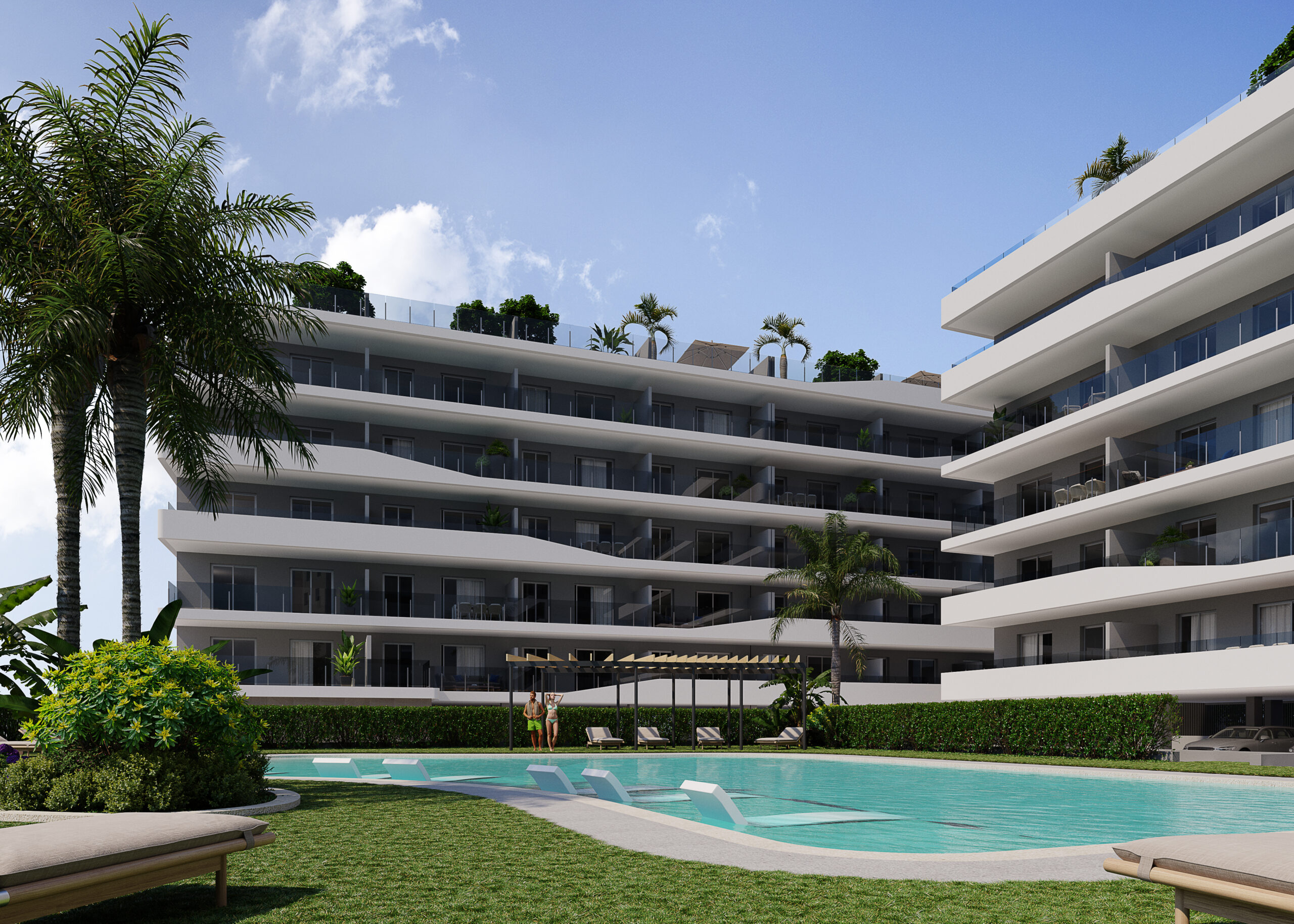 LUXURY NEW SEA-VIEW PENTHOUSES 50m FROM SANTA POLA BEACH