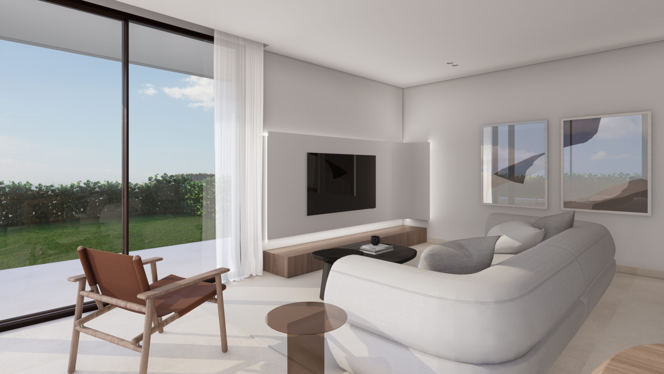 CONTEMPORARY 3-BED SEA-VIEW VILLA WITH INFINITY POOL & SOLARIUM