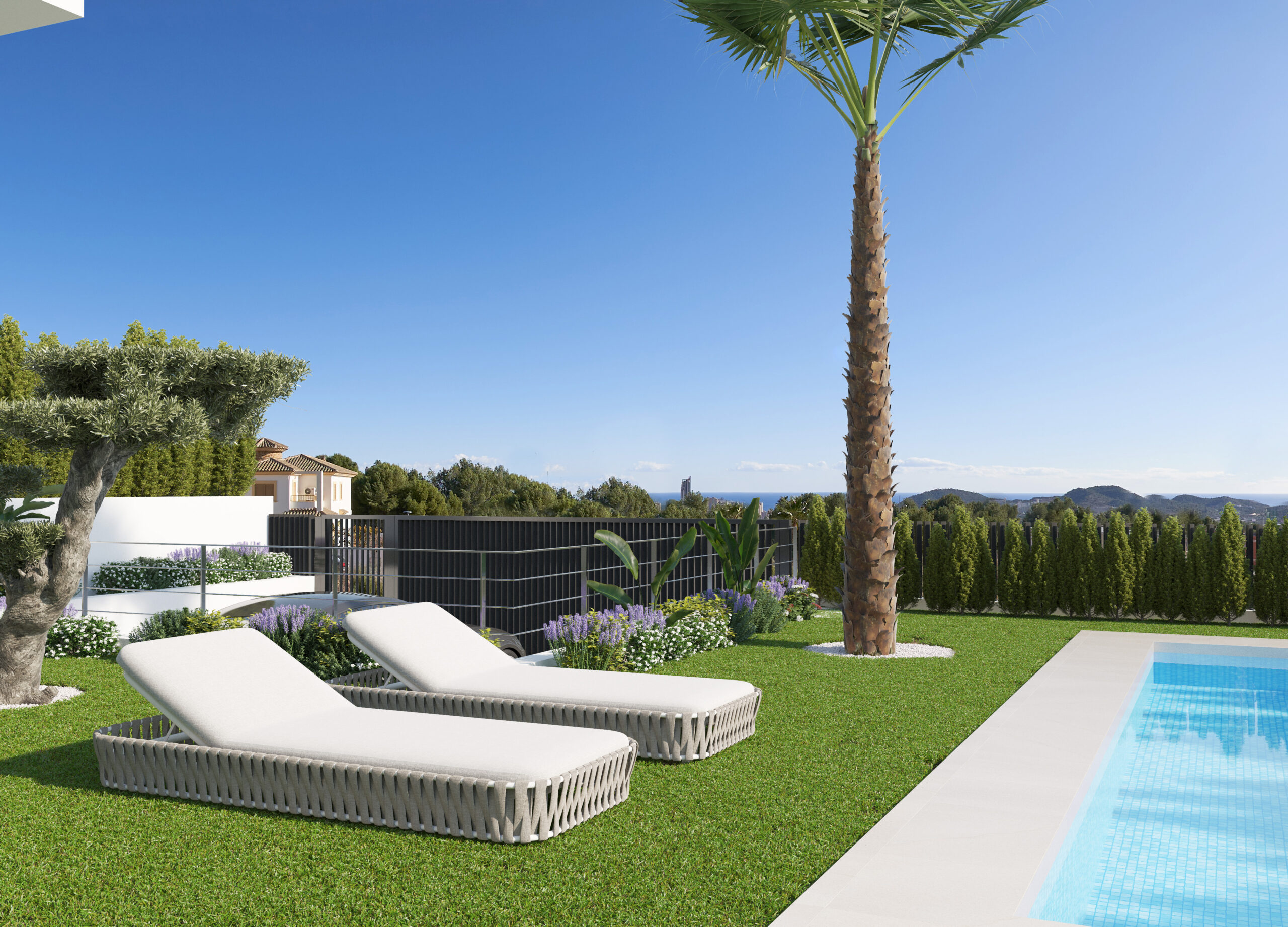 QUALITY 3-BED SEA-VIEW VILLA LESS THAN 10 MINS FROM BEACH