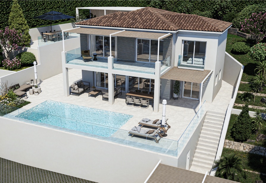 REMODELLED LUXURY OCEAN-VIEW VILLA WITH POOL IN ALTEA HILLS
