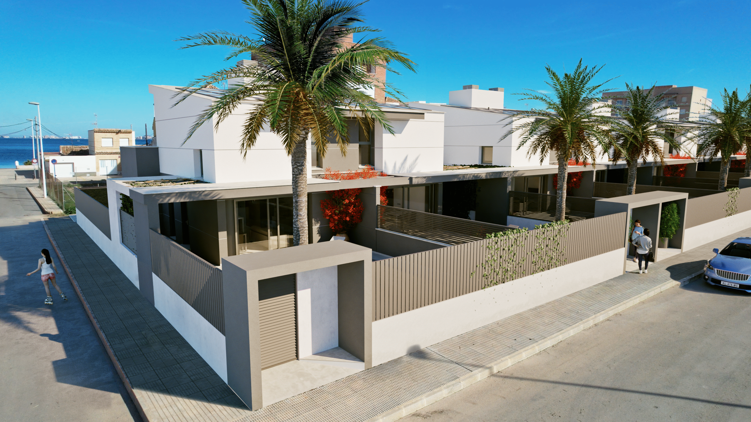 SOUTH-FACING 3-BED COASTAL VILLA 75m FROM BEACH