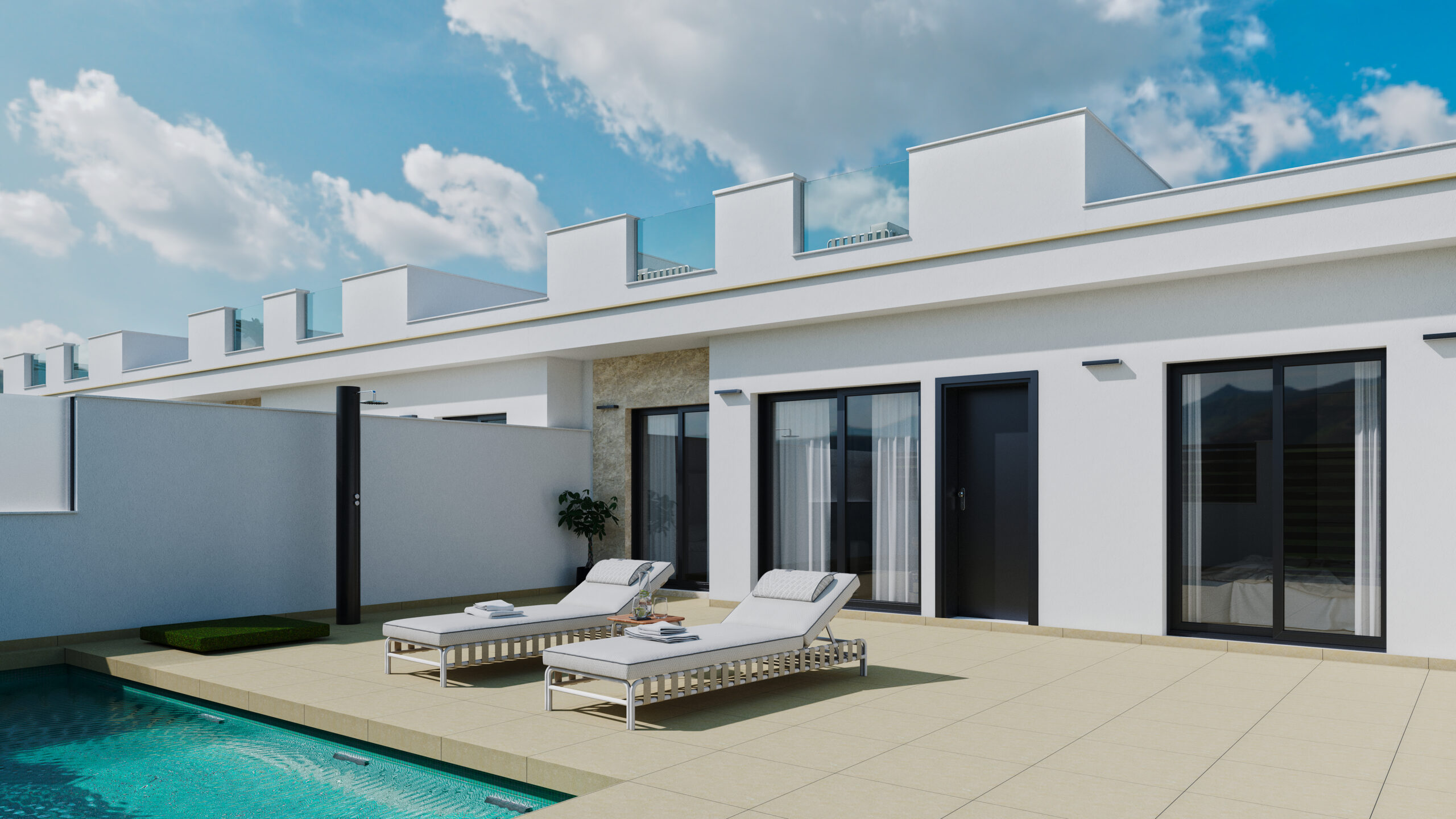 SINGLE-STOREY 3-BED VILLA WITH POOL & SOLARIUM AT EL ALBA RESORT